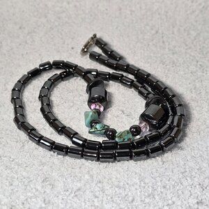 Gray-Black Necklace, Heavy and Beautiful